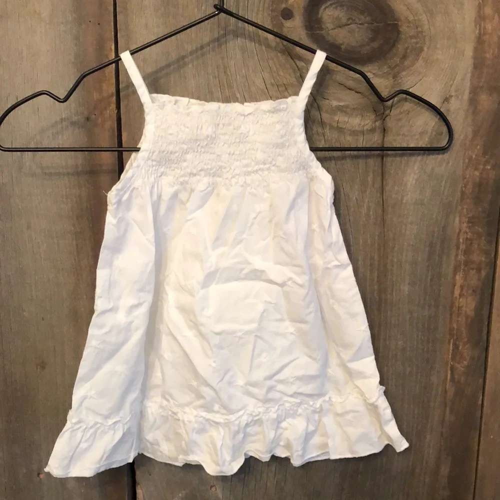 2006 Old Navy White Embroidered Star Sundress 6-12 Months Girls